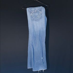 True religion blue jeans size 38